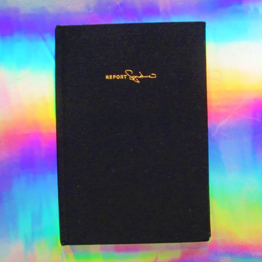 NEW nwot report black fabric notebook blank book